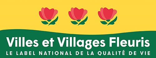 Logo 3 fleurs villes et villages fleuris : le label national de la qualité de vie
