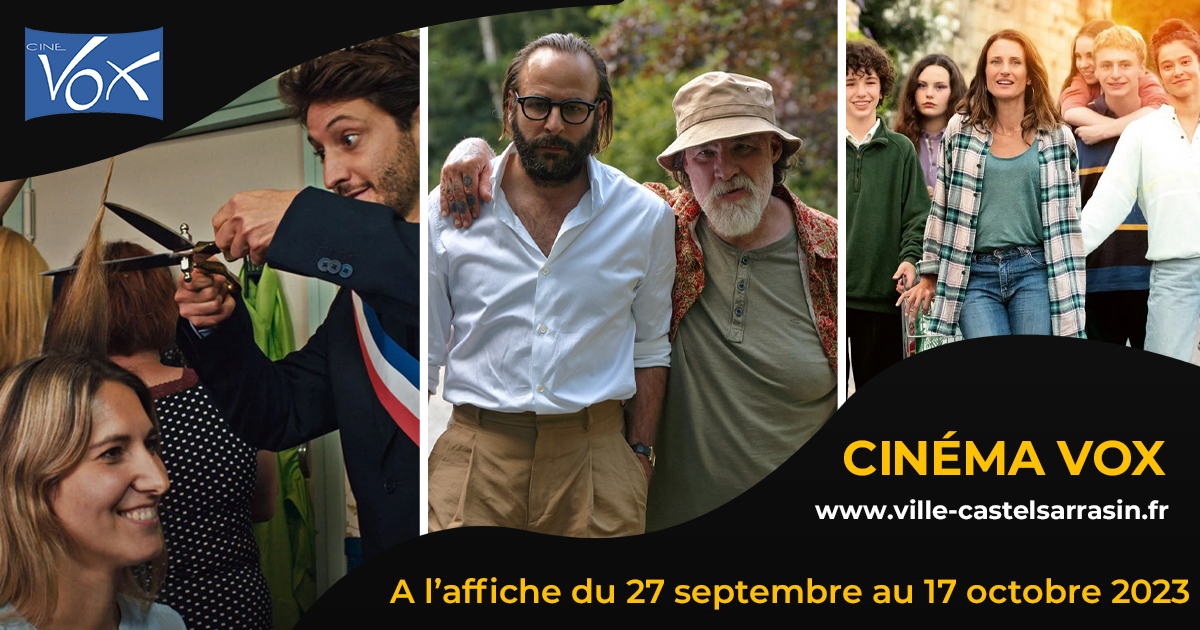 Retrouvez le programme du cinéma à l'affiche du 27 septembre au 17 octobre 2023