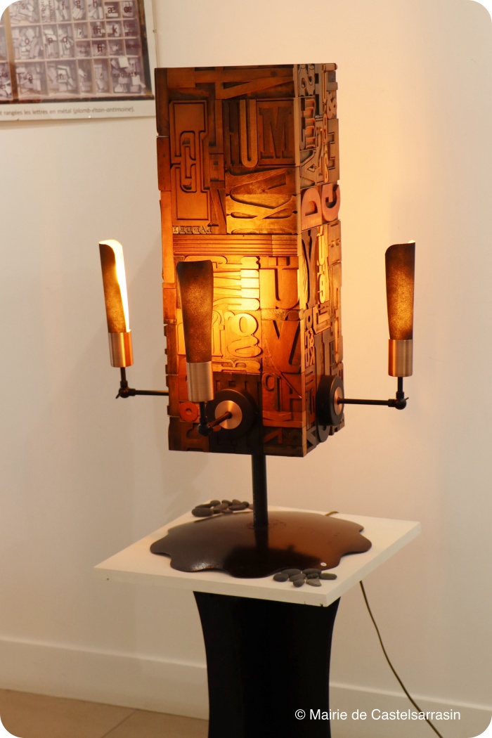 Photos du vernissage de l'exposition "La lettre dans tous es états" de l'artiste Philippe LANDRY (1er juillet 2025)