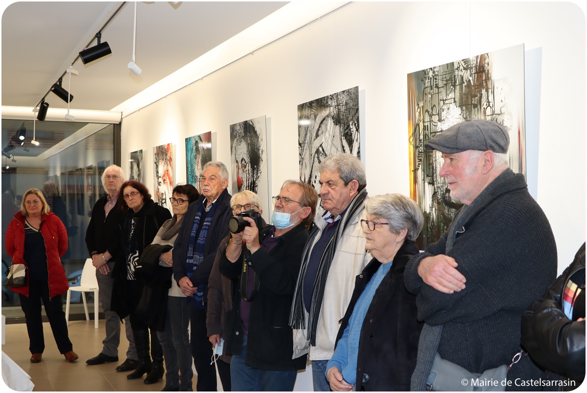 Les élus municipaux présents au vernissage