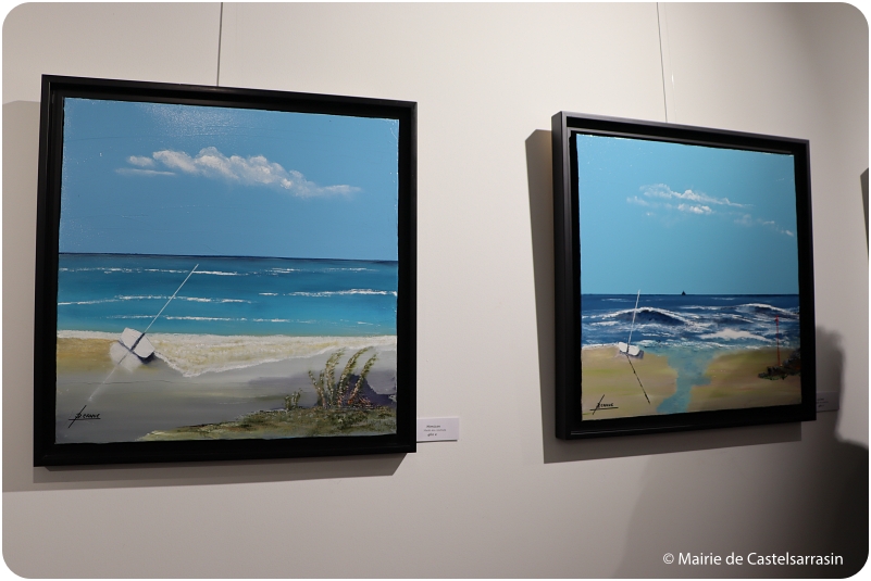 Exposition Dans le bleu de la mer par l'artiste Bernard Cahue