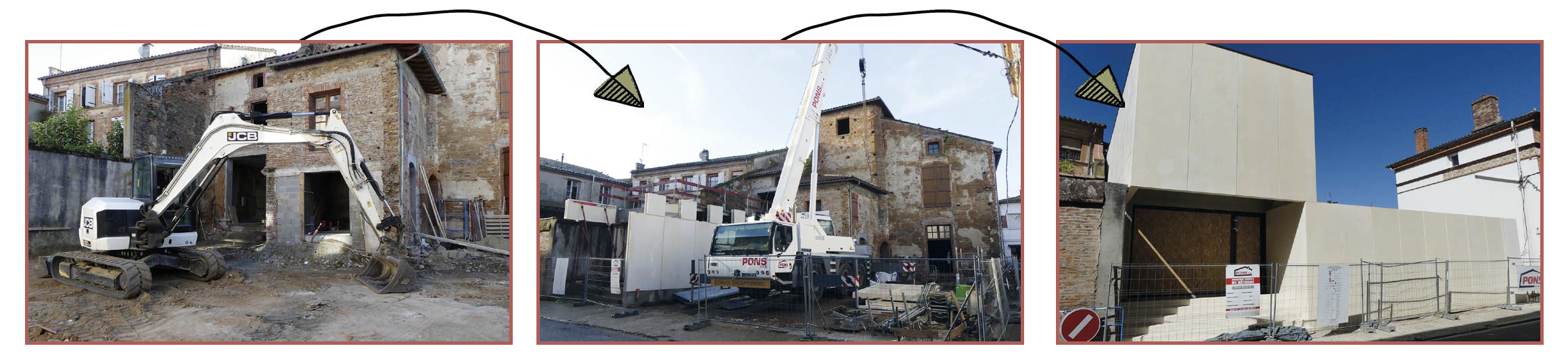 Etapes des travaux de la démolition à la reconstruction