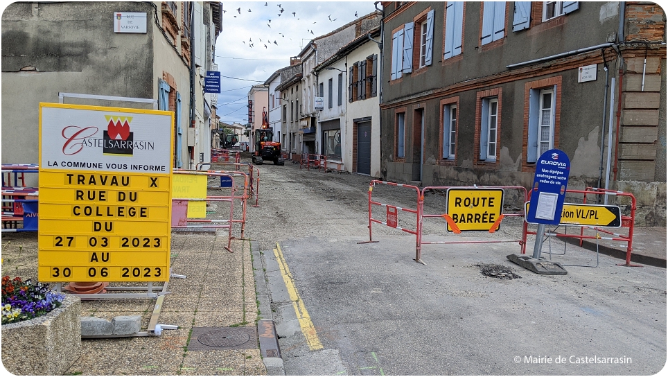 Travaux  - Rue du Collège