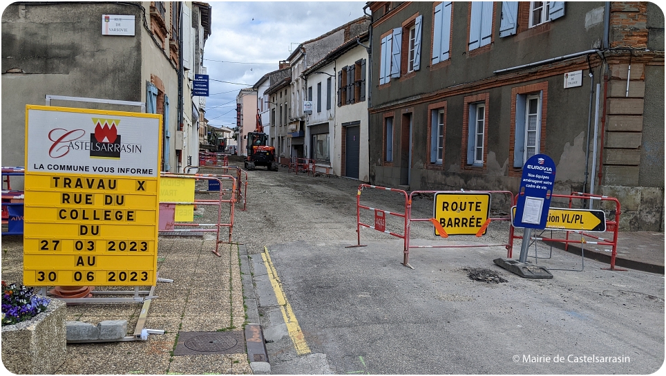 Travaux  - Rue du Collège