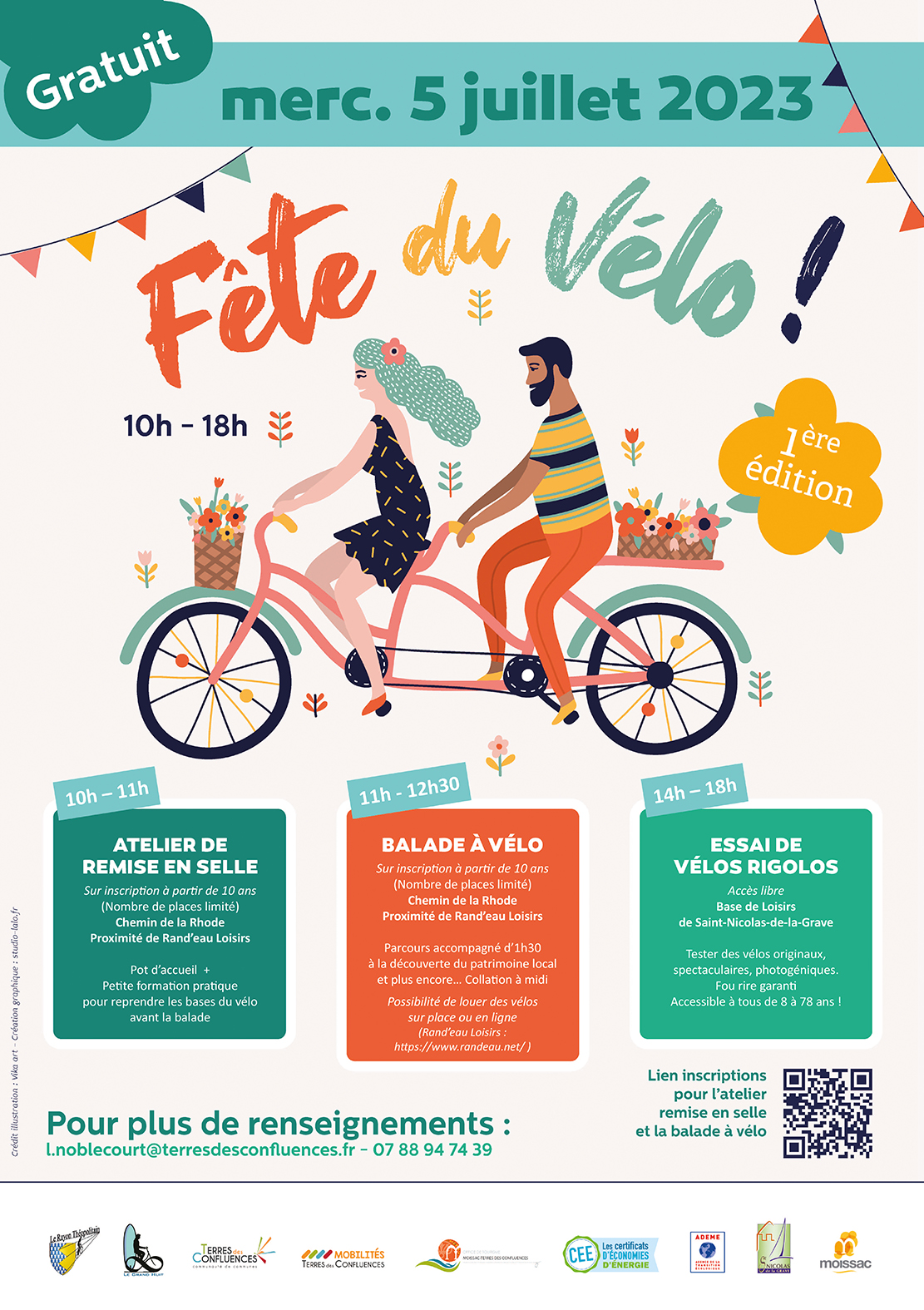 FÊTE DU VÉLO MERCREDI 5 JUILLET 2023 A PARTIR DE 10H FÊTE DU VÉLO MERCREDI 5 JUILLET 2023 A PARTIR DE 10H