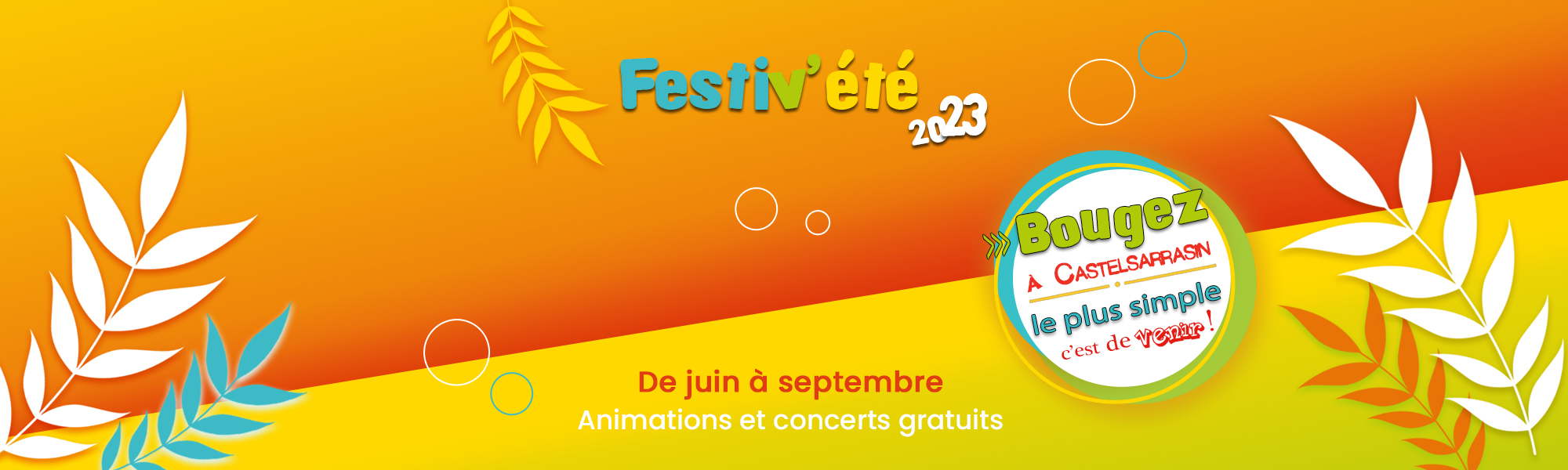 Programme des animations des Festiv'été 2023