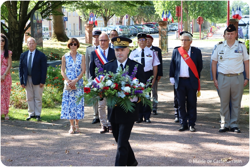 Cérémonie commémorative du 79ème anniversaire de la Libération de Castelsarrasin